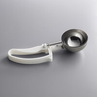 #6 White EZ Grip Squeeze Handle Disher - 5.33 oz.