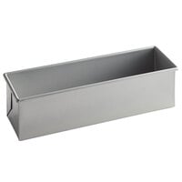 Baker's Lane 1 1/2 lb. Glazed Aluminized Steel Pullman Bread Loaf Pan - 13 inch x 4 inch x 4 inch