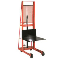 Wesco Industrial Products 260046 Economy Series 1000 lb. Hydraulic Platform Stacker with 24 inch x 24 inch Platform and 80 inch Lift Height