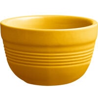 Acopa Capri 8 oz. Mango Orange Stoneware Bouillon - 36/Case