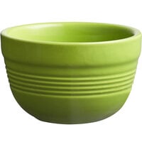 Acopa Capri 8 oz. Bamboo Green Stoneware Bouillon - 36/Case