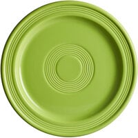 Acopa Capri 9" Bamboo Green Stoneware Plate - 12/Case