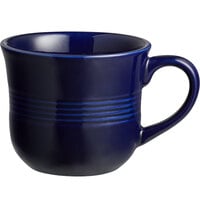 Acopa Capri 8 oz. Deep Sea Cobalt Stoneware Cup - 36/Case