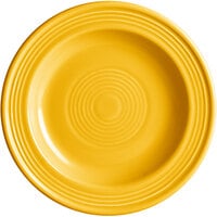 Acopa Capri 6 1/8" Mango Orange Stoneware Plate - 12/Pack