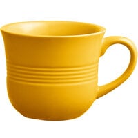 Acopa Capri 8 oz. Mango Orange Stoneware Cup - 36/Case