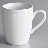 Acopa Capri 12 oz. Coconut White Stoneware Mug - 24/Case