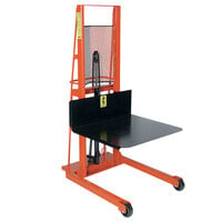 Wesco Industrial Products 260050 Economy Series 1000 lb. Hydraulic Large Platform Stacker with 32 inch x 30 inch Platform and 60 inch Lift Height