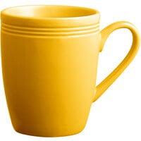 Acopa Capri 12 oz. Mango Orange Stoneware Mug - 24/Case