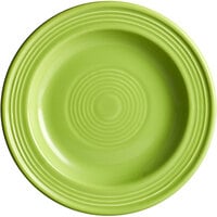 Acopa Capri 6 1/8" Bamboo Green Stoneware Plate - 24/Case