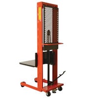 Wesco Industrial Products 260034 Standard Series 1000 lb. Hydraulic Platform Stacker with 24 inch x 24 inch Platform and 80 inch Lift Height
