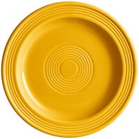 Acopa Capri 7" Mango Orange Stoneware Plate - 24/Case