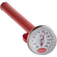 Cooper-Atkins 1246-01-1 5" Pocket Probe Dial Thermometer, -40 to 180 Degrees Fahrenheit