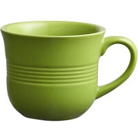 Acopa Capri 8 oz. Bamboo Green Stoneware Cup - 36/Case