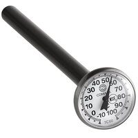 Comark TC100A 5 inch Pocket Probe Dial Thermometer -10 to 100 Degrees Celsius