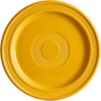 Acopa Capri 9" Mango Orange Stoneware Plate - 12/Case