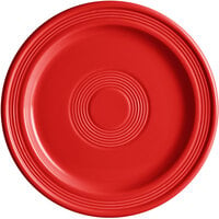 Acopa Capri 9" Passion Fruit Red Stoneware Plate - 12/Case