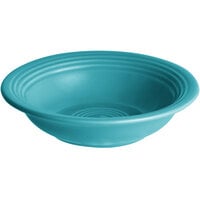 Acopa Capri 4.5 oz. Caribbean Turquoise Stoneware Fruit Bowl / Monkey Dish - 12/Pack