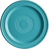 Acopa Capri 9" Caribbean Turquoise Stoneware Plate - 12/Case