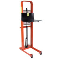 Wesco Industrial Products 260033 Standard Series 1000 lb. Hydraulic Platform Stacker with 24 inch x 24 inch Platform and 68 inch Lift Height