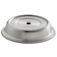 American Metalcraft PC1062E 10 3/8 inch-10 5/8 inch Stainless Steel Satin Finish Plate Cover for English Foot Plates