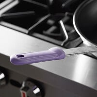 Vollrath 10817P Purple Allergen-Free Removable Silicone Pan Handle Sleeve for 14 inch Fry Pans