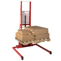 Wesco Industrial Products 260075 1000 lb. Wide Straddle Fork Stacker with 30 inch Forks and 56 inch Lift Height