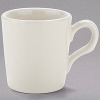 Tuxton TRE-028 Reno / Nevada 2.75 oz. Eggshell Wide Rim Rolled Edge China Espresso Cup - 36/Case