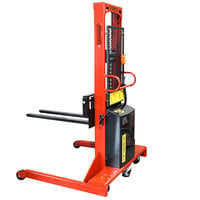 Wesco Industrial Products 261059 1500 lb. Hydraulic Power Lift Fork Stacker with 30 inch Forks and 64 inch Lift Height
