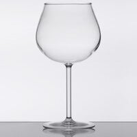 GET SW-1447-1-TRITAN-CL 20 oz. Customizable Tritan Plastic Balloon Wine Glass