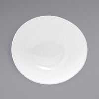 Front of the House DBO059WHP22 Ellipse 36 oz. White Oval Tall Porcelain Bowl - 6/Case