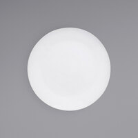 Front of the House DAP074WHP23 Canvas 5 inch White Round Porcelain Flat Plate - 12/Case