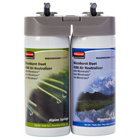 Rubbermaid 3485950 Microburst Duet Alpine Spring / Mountain Peaks Metered Aerosol Air Freshener System Refill