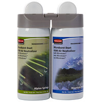 Rubbermaid 3485950 Microburst Duet Alpine Spring / Mountain Peaks Metered Aerosol Air Freshener System Refill