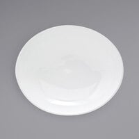 Front of the House DBO083WHP22 Ellipse 28 oz. White Oval Low Porcelain Bowl - 6/Case