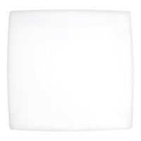 Front of the House Canvas 11" White Square Porcelain Flat Plate - 6/Case