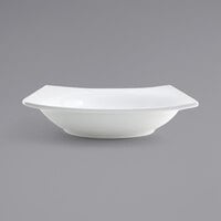 Front of the House DBO108WHP22 Canvas 47 oz. White Square Porcelain Bowl - 6/Case