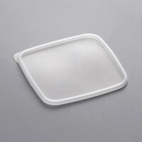 Carlisle 2 and 4 Qt. Translucent Square Polyethylene Food Storage Container Lid