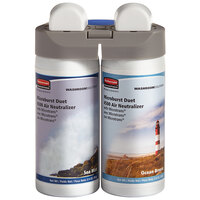Rubbermaid 3485951 Microburst Duet Ocean Breeze / Sea Mist Metered Aerosol Air Freshener System Refill