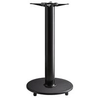 Lancaster Table & Seating Cast Iron 22" Bar Height Table Base with FLAT Tech Equalizer Table Levelers