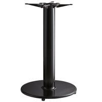 Lancaster Table & Seating 22 inch Counter Height Cast Iron Table Base with Self-Leveling Feet and 18 inch Black Metal Spider