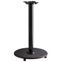 Lancaster Table & Seating 22 inch Counter Height Cast Iron Table Base with FLAT Tech Equalizer Table Levelers