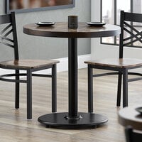Lancaster Table & Seating Cast Iron 22 inch Standard Height Table Base with Self-Leveling Feet and 10 inch Spider