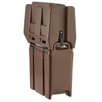 Cambro 2.5 Gallon Dark Brown Portable Handwash Station with Soap and Multi Fold Paper Towel Dispenser