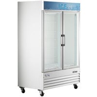 Avantco GD-ICE-49F 53" White Indoor Glass Door Ice Merchandiser