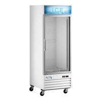 Avantco GD-ICE-24F 31" White Customizable Indoor Glass Door Ice Merchandiser
