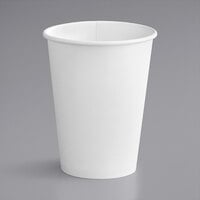 Solo 412WN-2050 White Poly Paper Hot Cup - 12 oz. - 1000/Case