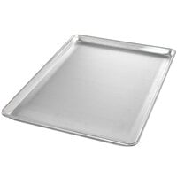 Chicago Metallic 44891 StayFlat Full Size 18 Gauge 17 7/8 inch x 25 13/16 inch Wire in Rim Perforated Aluminum Sheet Pan
