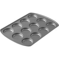 Wilton 191003017 Perfect Results Non-Stick 12 Mold Muffin Top / Slider Bun Pan - 11" x 16"