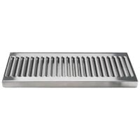 Micro Matic DP-120D 12 inch Stainless Steel Surface Mount Drip Tray with 1/2 inch ID Drain