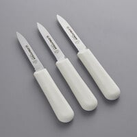 Dexter-Russell 15453 Sani-Safe 3-Pack 3 1/4" Scalloped Paring Knives